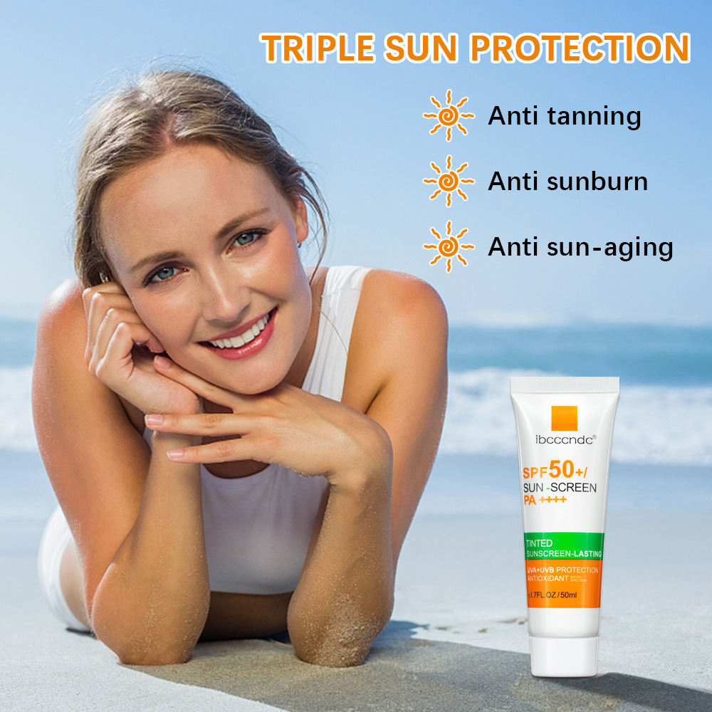 Solid Color Casual Sunscreen Personal Care display picture 1