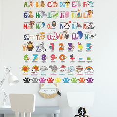 外貿卡通26個英文字母兒童臥室玄關家居裝飾牆貼貼紙自粘批發跨境