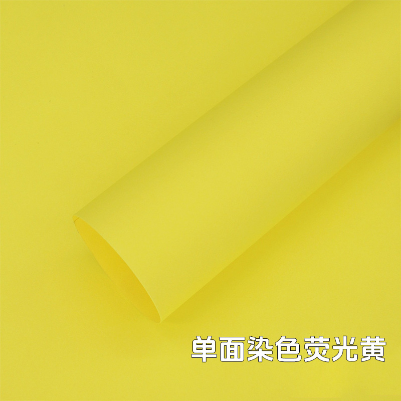 Amarillo fluorescente unilateral teñido