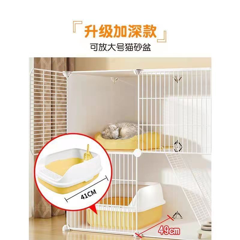 猫ケージ家庭用屋内猫キャビネット小型猫別荘超大型フリースペース70*35*35|undefined