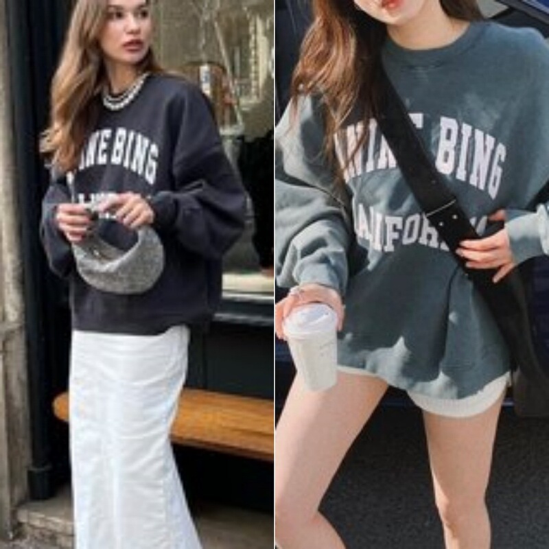 Yuran 26 Early Spring New Model Ab Organic Cotton Heavy-Duty Sand-Washed Patch Embroidery Round-Neck American Retro Loose Sweatshirt