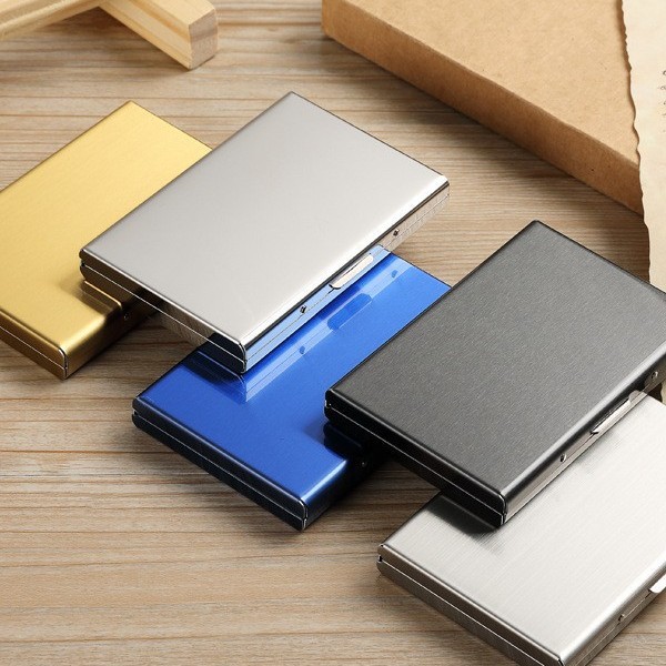 Cross-border multifunctional anti-magnetic card holder, anti-skimming, portable bank card holder with multiple card slots, stainless steel wallet for men