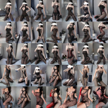 情趣内衣丝袜连体衣手撕诱惑透明挑逗套装透视激情制服性感女