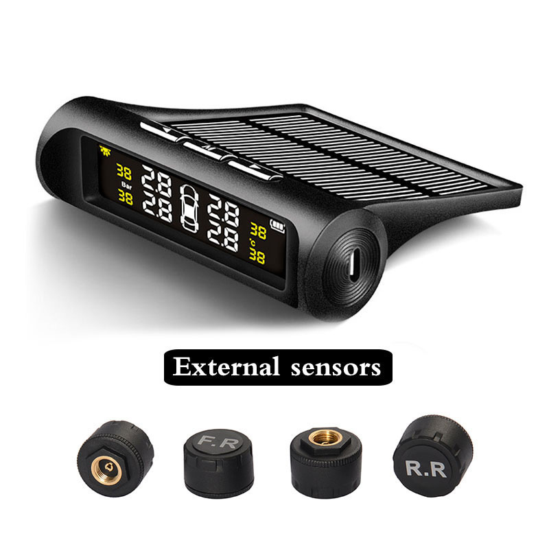 Car Tire Pressure Monitor Wireless Built-In and External Tire Pressure Detector Intelligent Monitoring Tpms Manufacturer Wholesale