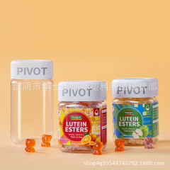 食品グレードの角型ボトルグミプラスチック包装ボトルビタミン C 食品ボトルベビーフード包装ボトル 580 ミリリットル 330 ミリリットル