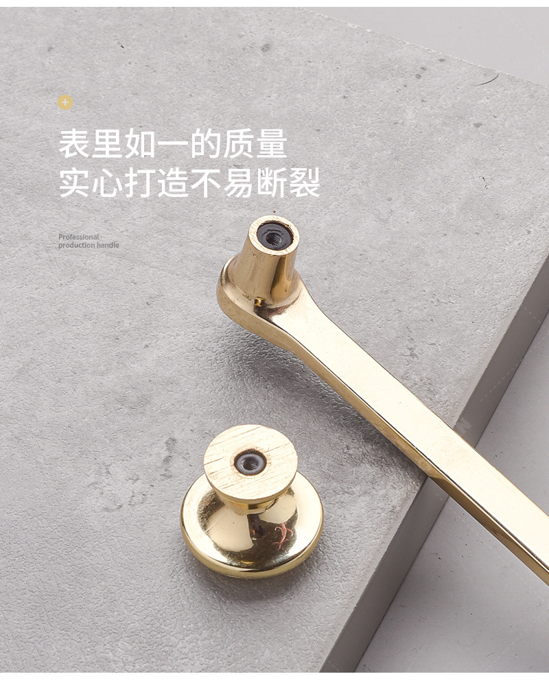 柜门把手衣帽间家具五金锌合金拉手轻奢简约橱柜门单粒圆钮二合一-阿里巴巴