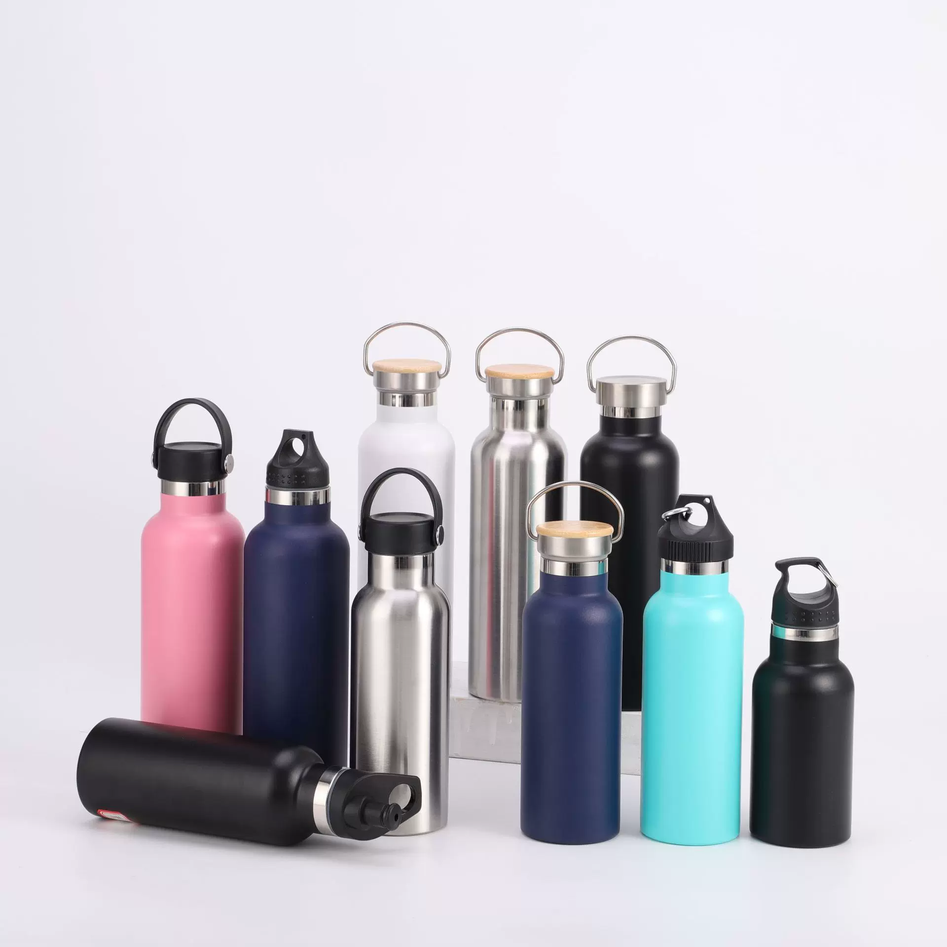 美式大口运动水壶户外便携不锈钢保温杯大容量运动直身水瓶批发