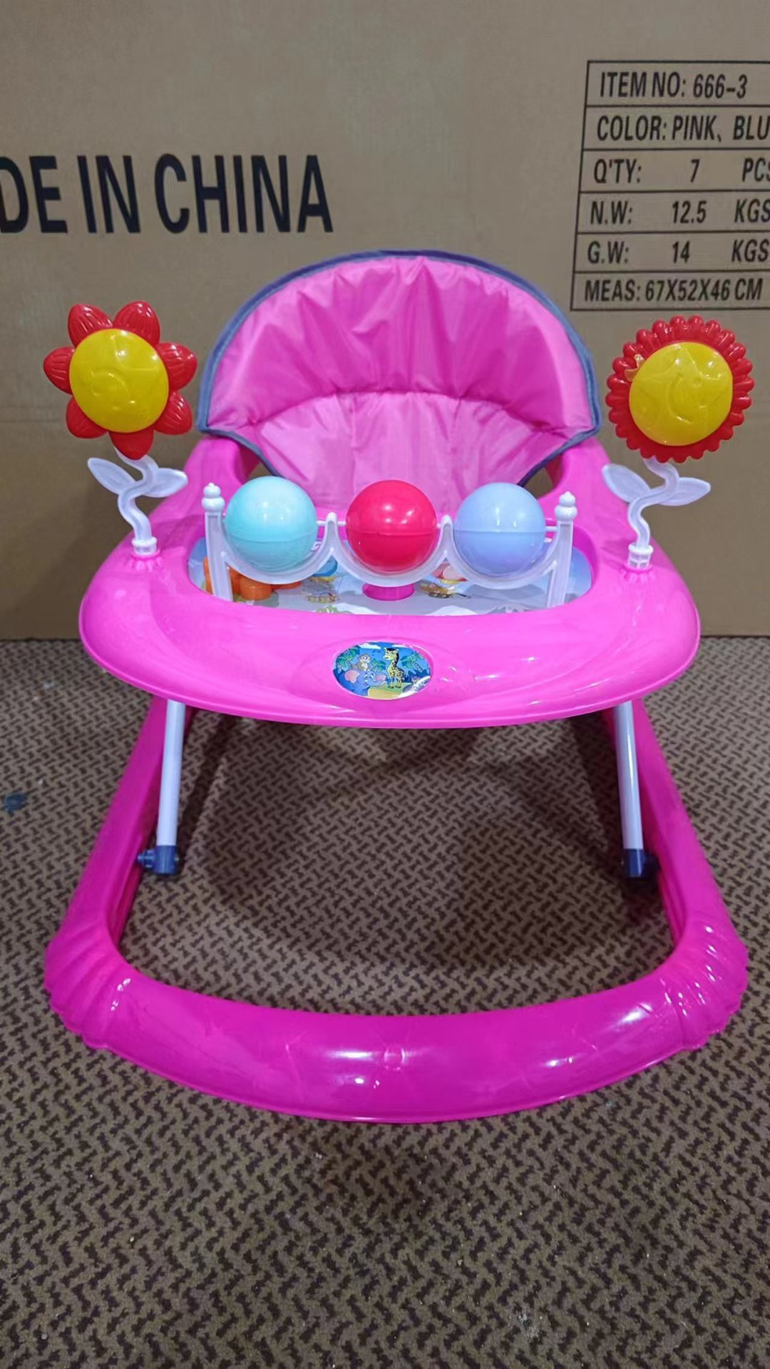 Baby walker anti-rollback anti-o pierna baby walker 6 / 7 - 18 meses ventas de exportación