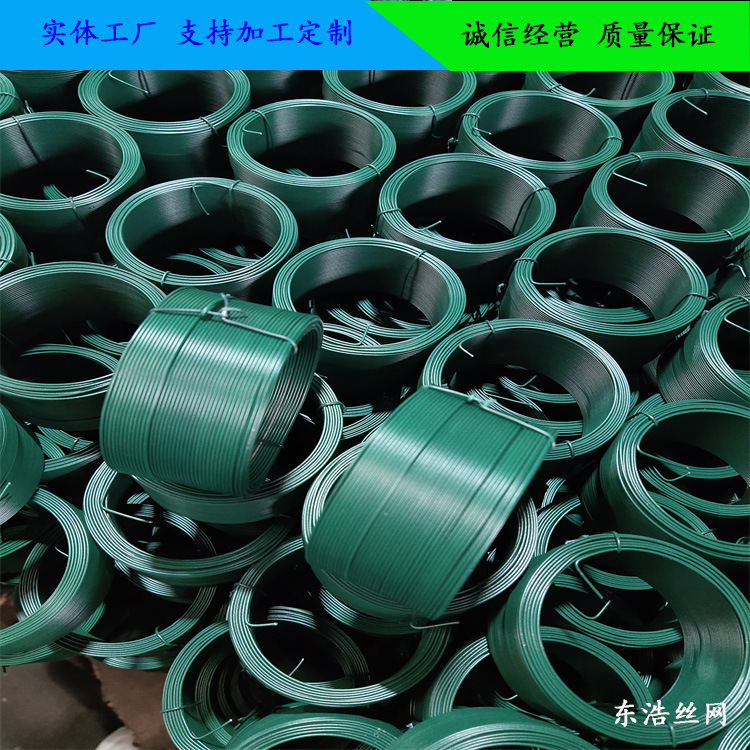 涂塑小卷丝涂层尺50米长度100m钢丝pvc小卷密排绑扎线园林包塑丝
