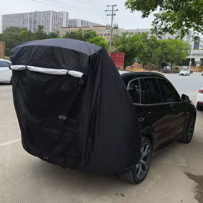 Avtomobil dam çadırları – car tail tent - black-with-mesh-with-support-rod-default-item