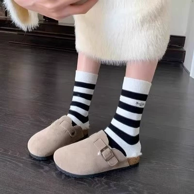 Birkenn туфли плюшевые новые шерстяные тапочки женские снаружи носят 2024 осень и зима