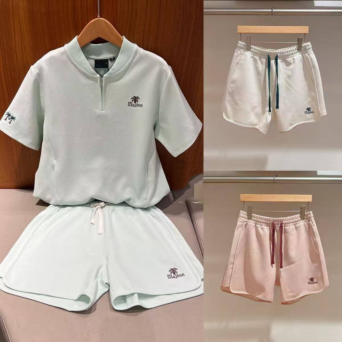 Women's Golf Wear Casual Shorts 26 Summer Comfortable Breathable Logo Color Matching Drawstring Elastic Waist Sports Pants