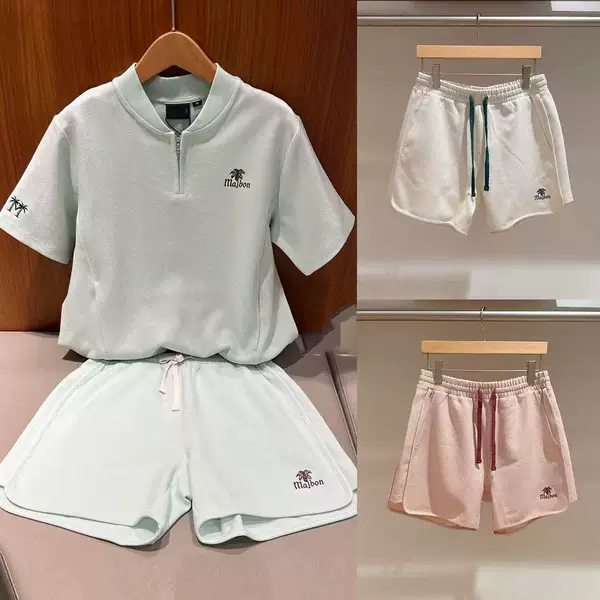 Women's Golf Wear Casual Shorts 26 Summer Comfortable Breathable Logo Color Matching Drawstring Elastic Waist Sports Pants