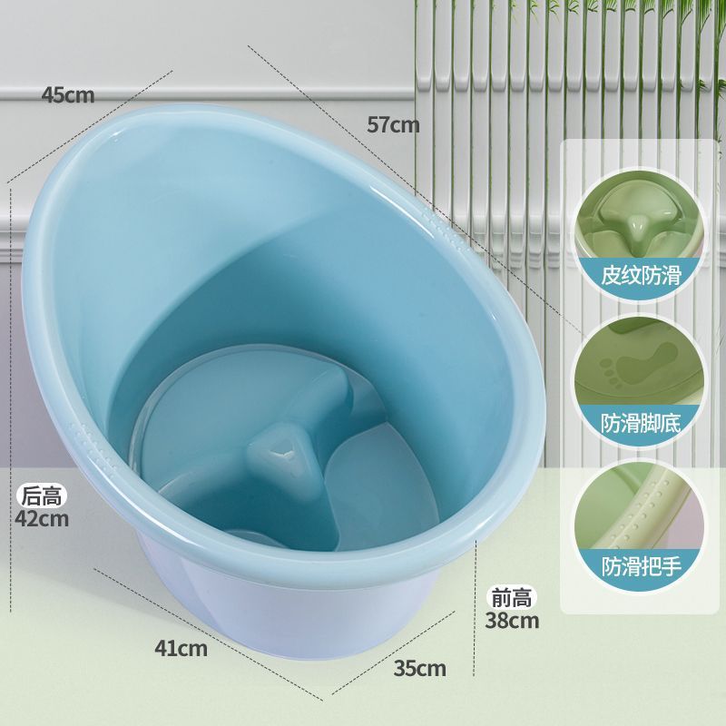 뉴 블루 + 미끄럼 방지 스툴 [0-7세] 두꺼운