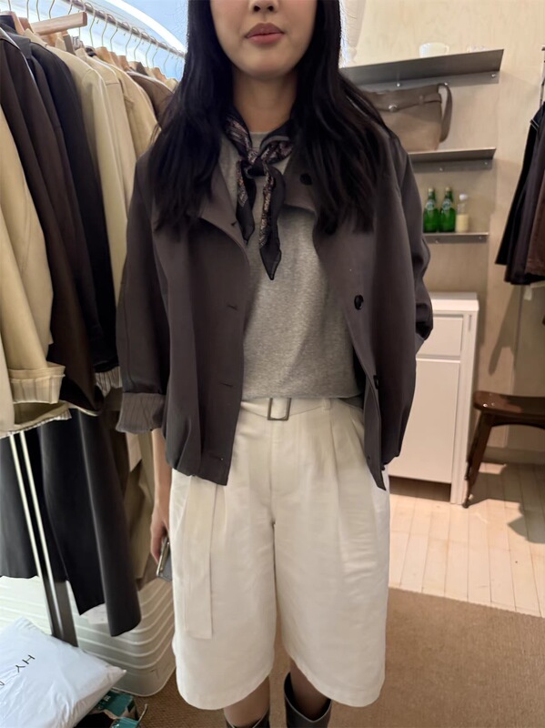 高级感韩系立领撞色工装外套女2025秋季新款休闲时尚流行短款夹克|undefined