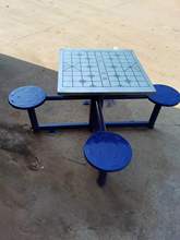户外健身器材室外小区公园广场老年人不锈钢娱乐象棋桌棋盘桌