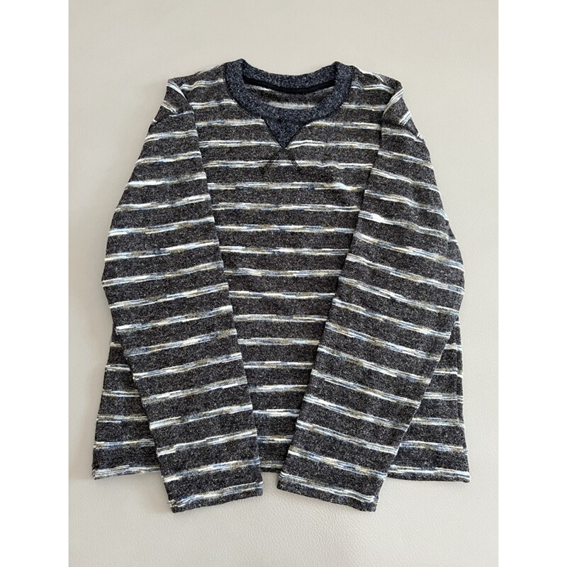 Triangle Collar Imitation Rabbit Fur Stripesd Knitwear Women's New Loose Casual Versatile Slimming Look Top Pure Color Long-Sleeved T-Shirt