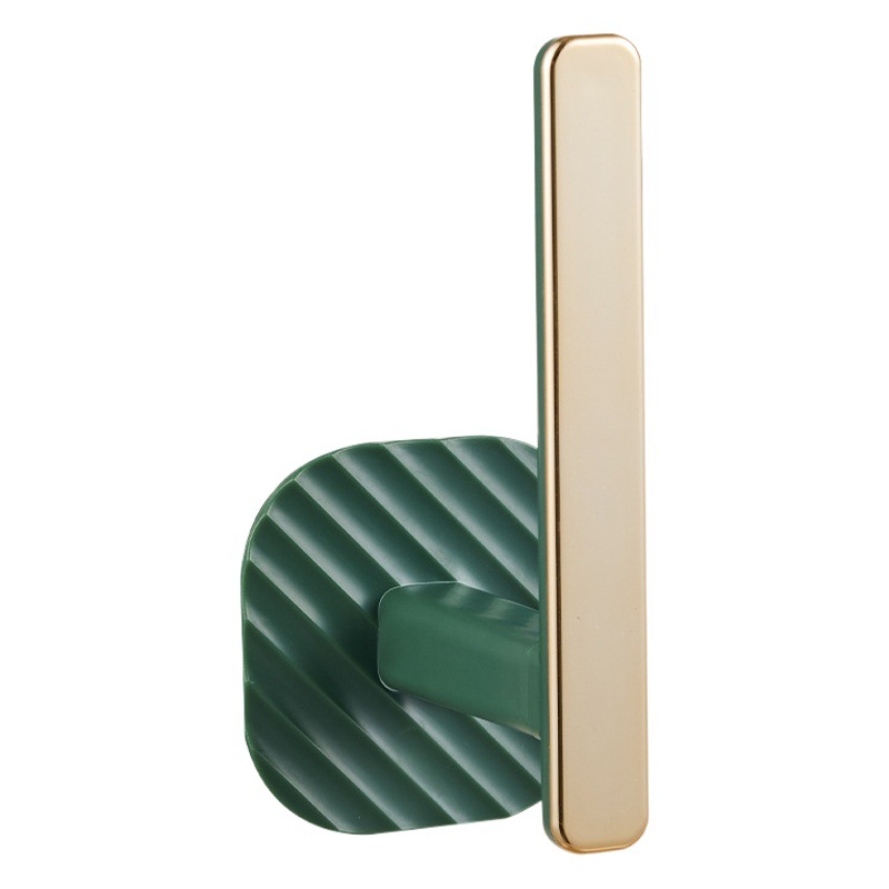 Gancho de lujo ligero sin golpes pegatinas fuerte pared adhesivo gancho de carga puerta de la pared baño ropa clave sin costuras