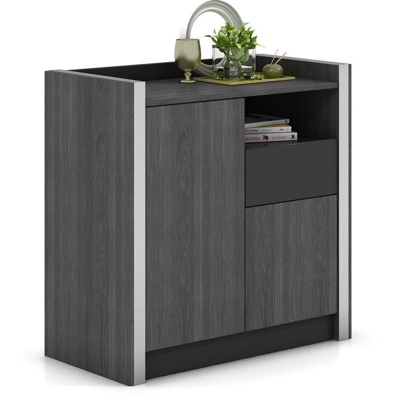 Gabinete de oficina de piso bajo simple con puerta abierta almacenamiento de té gabinete de almacenamiento de archivos de oficina suministro spot