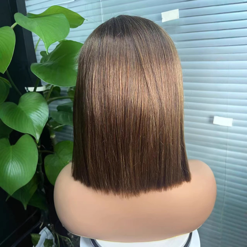 Human Hair Wig 5*5 Transparent Lace Straight Bob Hair Human Hair Bob Wig for Women