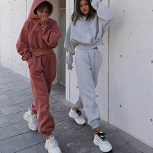 2025秋冬亚马逊希音欧美热卖女装新款时尚休闲卫衣外套运动套装女