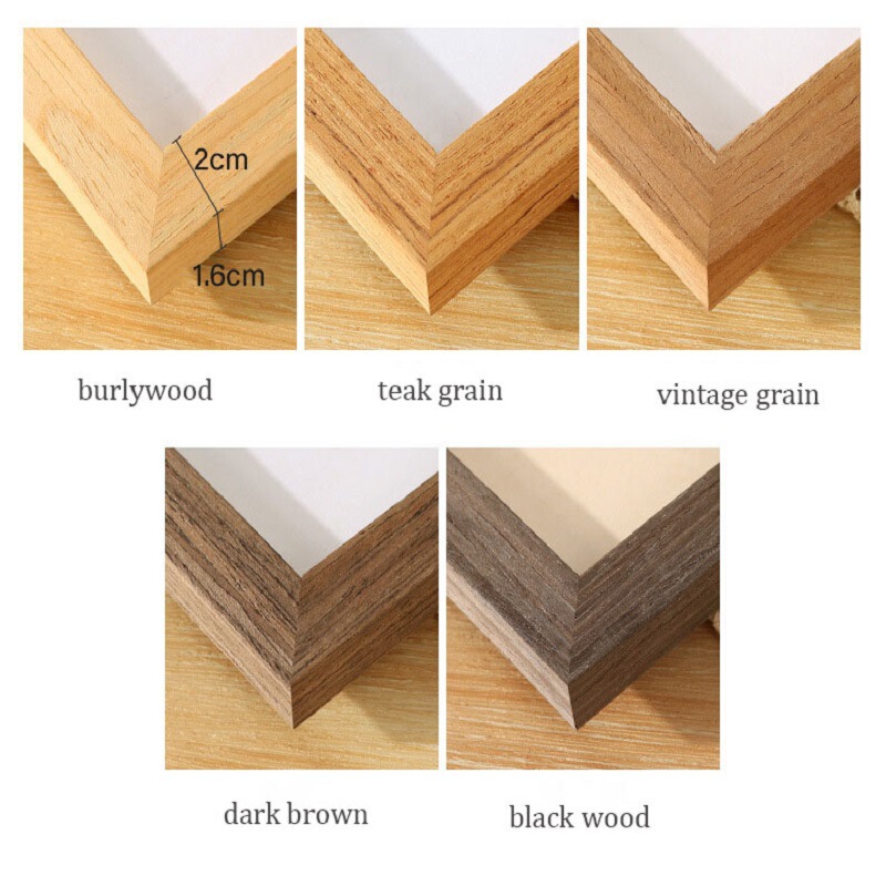 5-Color A3A411X14 Solid Wood Logo Photo Frame Elegant Personalized Creative Picture Frame Ornament European Style