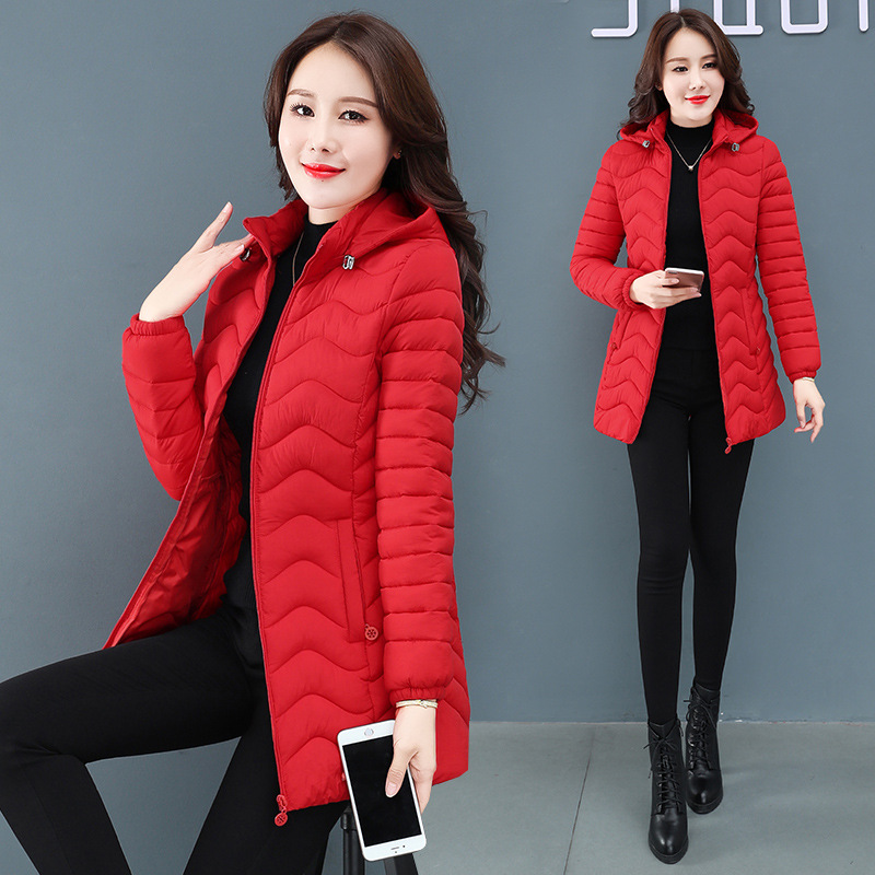 Chaqueta acolchada femenina invierno ligera