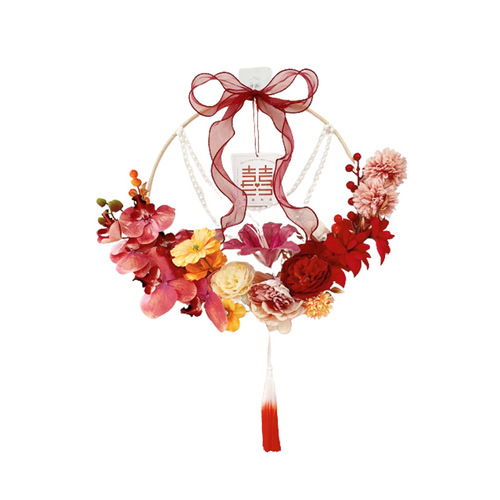 Wedding word pendant wedding garland internet celebrity wedding room latte art arrangement new house bedroom door background wall scene decoration