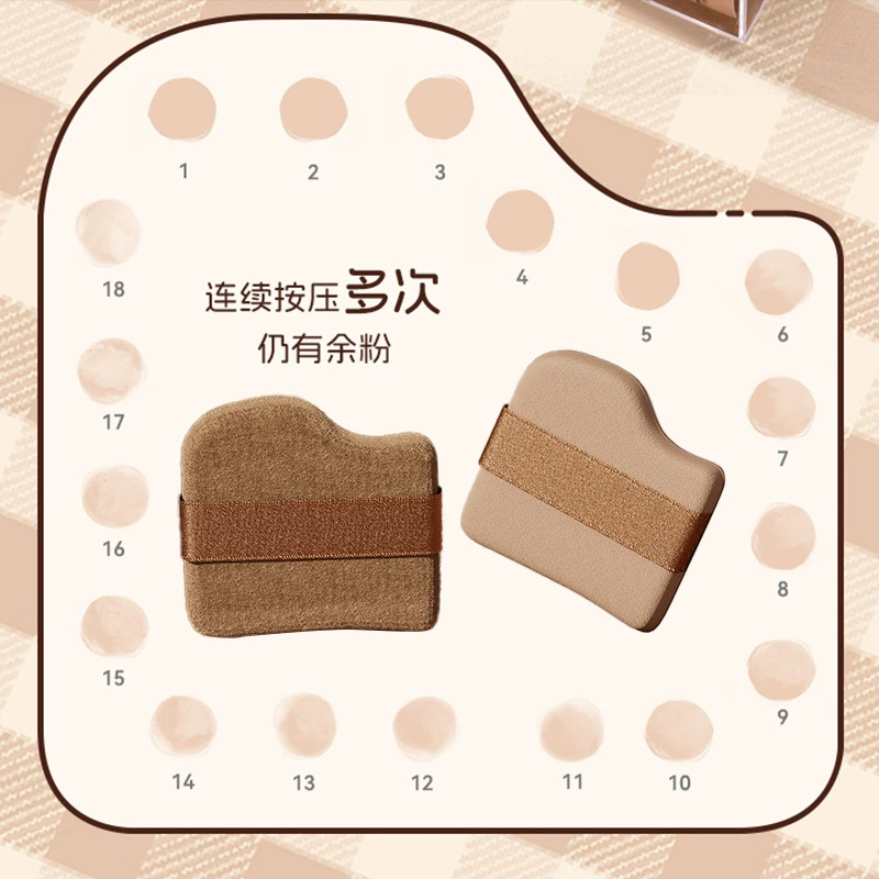 Makeup Sponge & Powder Puff Set (XUNFUJI), Acrylic Compact, Soft-touch Multi-shape Kit