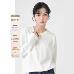 桂儿（三季常驻T） 宽松打底长袖T恤女上衣