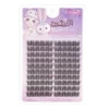 Adhesive double tip horn upper eyelashes