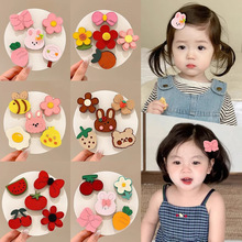 不伤发宝宝发卡发夹头饰可爱小女孩发饰女童儿童花朵婴幼儿童饰品