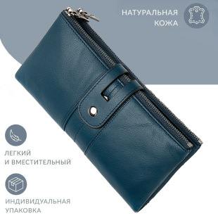 Cross-border Women's Leather Long Wallet Multi-card Bits Large Capacity rfid Anti-magnetic Credit Card Bag Cowhide Wallet Clutch