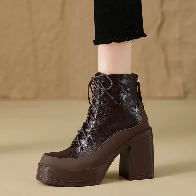 Martens, высокие полусапоги, для подростков, осень