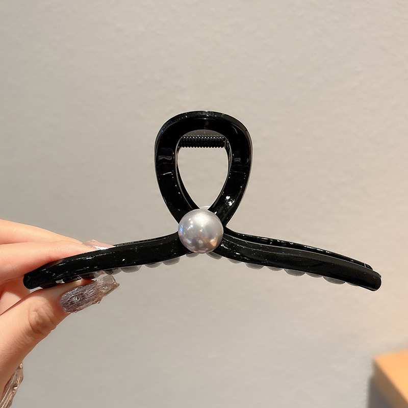 7 clip de perlas de cara brillante 15cm