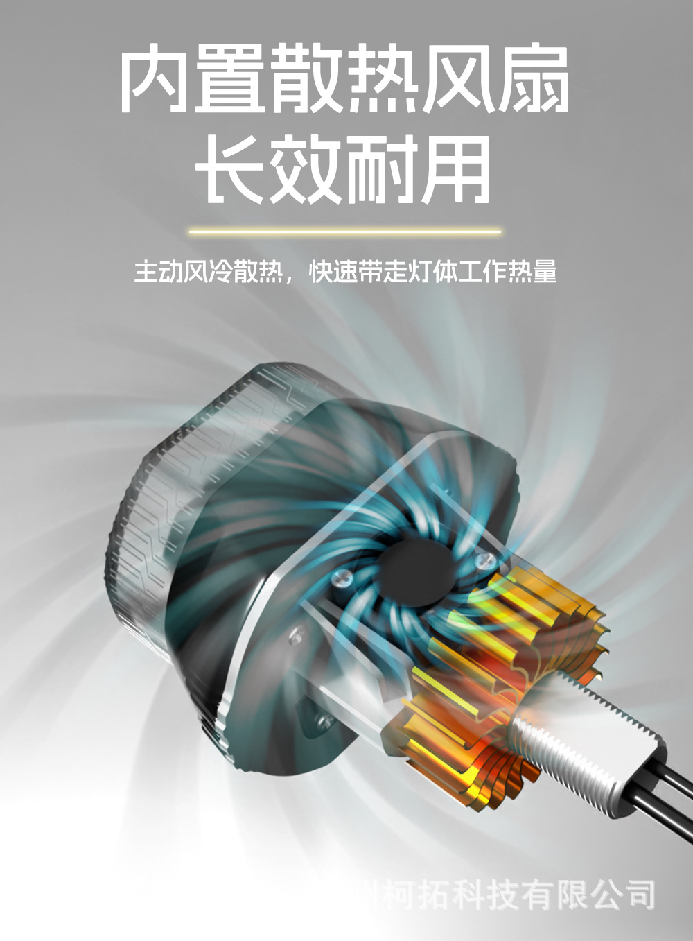 New cross-border model 3inch motorcycle headlight with fan, demon eye front light, angel eye, and colorful aperture