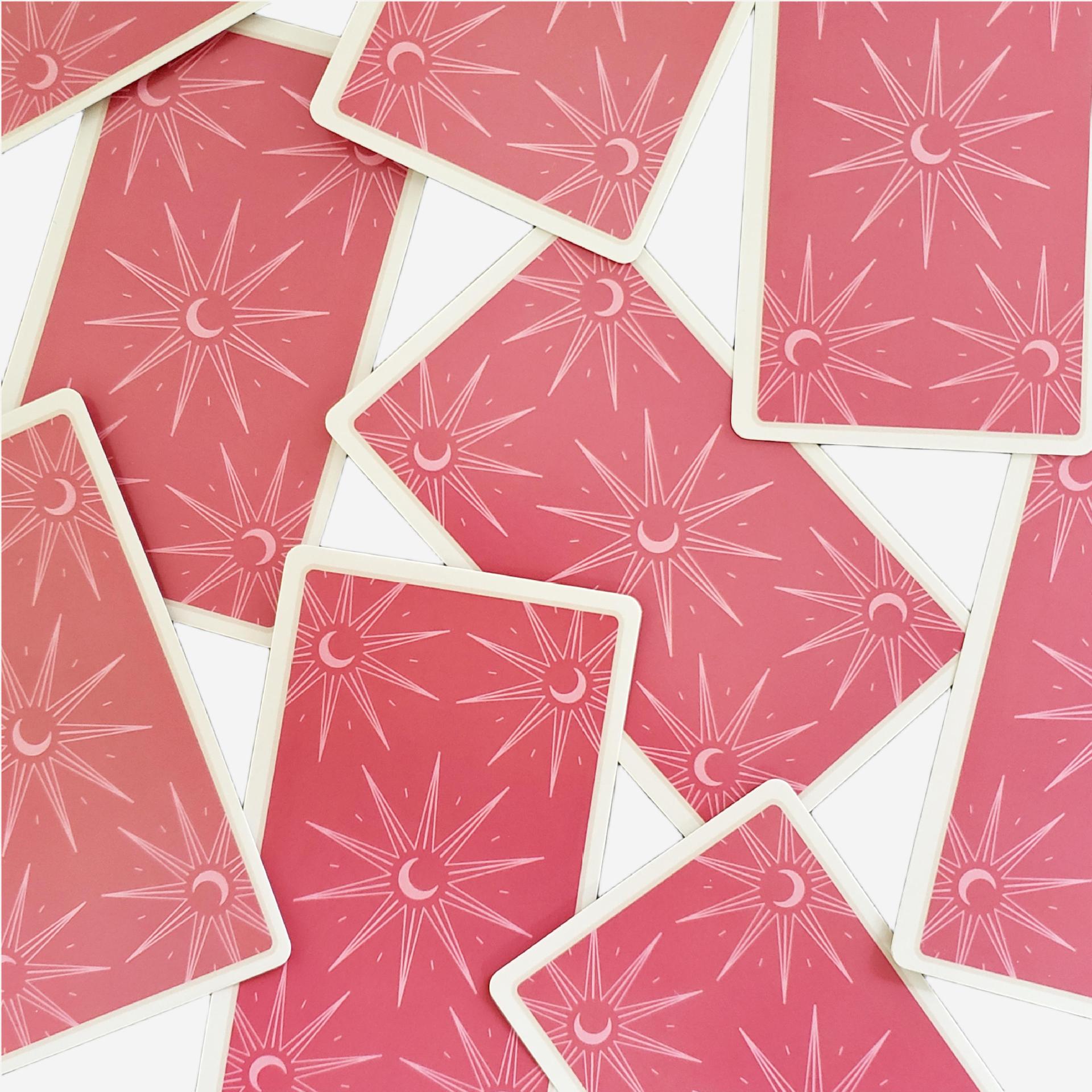 Waite Tarot Cards For Beginners Pink Edition Party Game_voghion.com