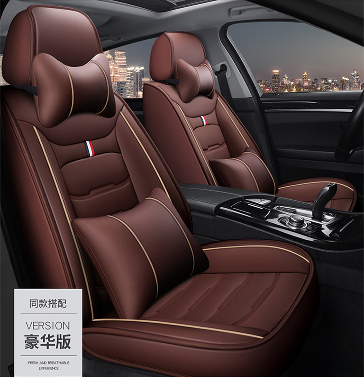 Car Seat Cover New All-Inclusive Full Leather Four-Season Universal Car Seat Cushion Manufacturer Wholesale Amazon Export