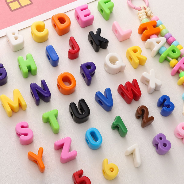 Acrylic bracelet with letters