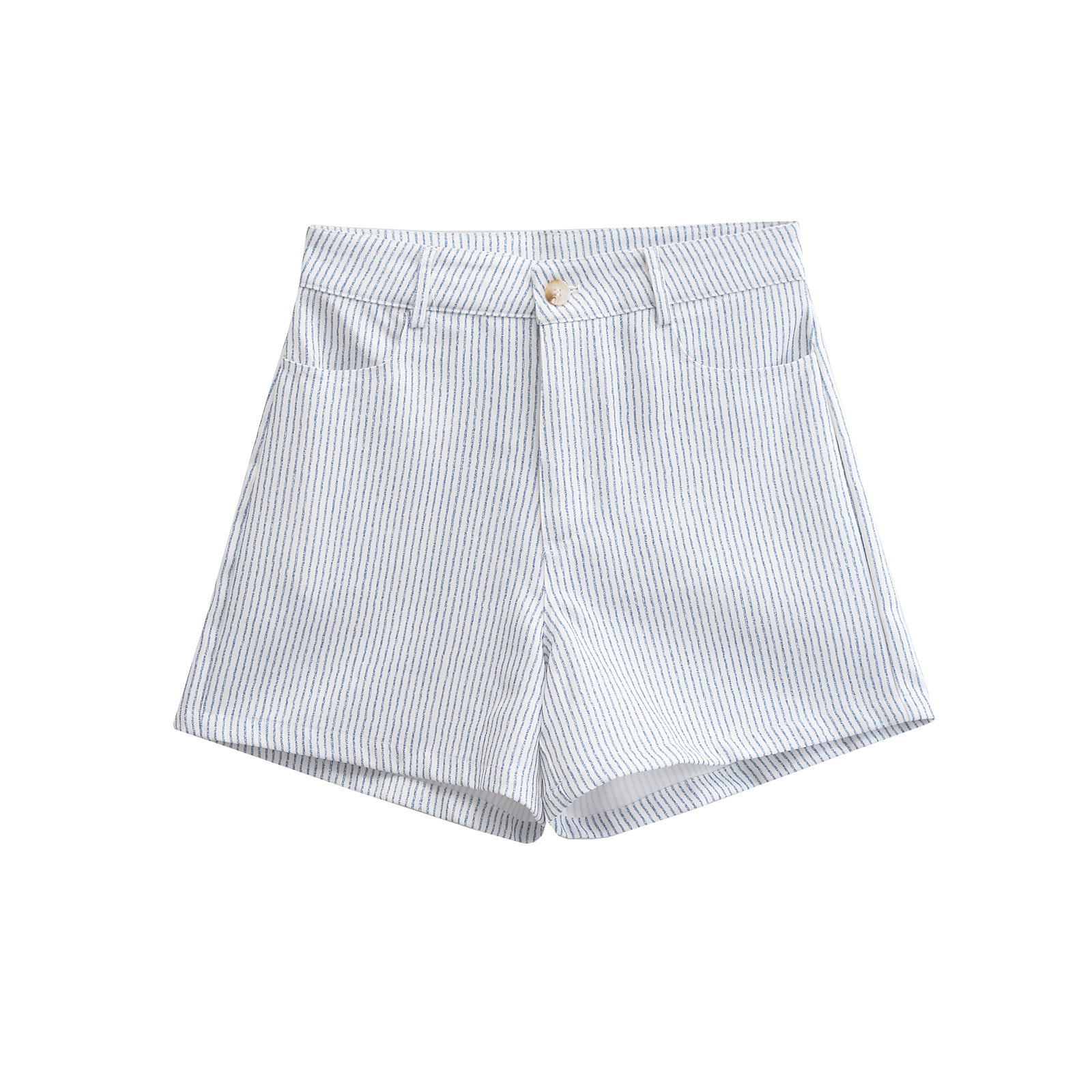 Women's clothing 2024 autumn/winter new fashion striped sleeveless vest shorts set_voghion.com