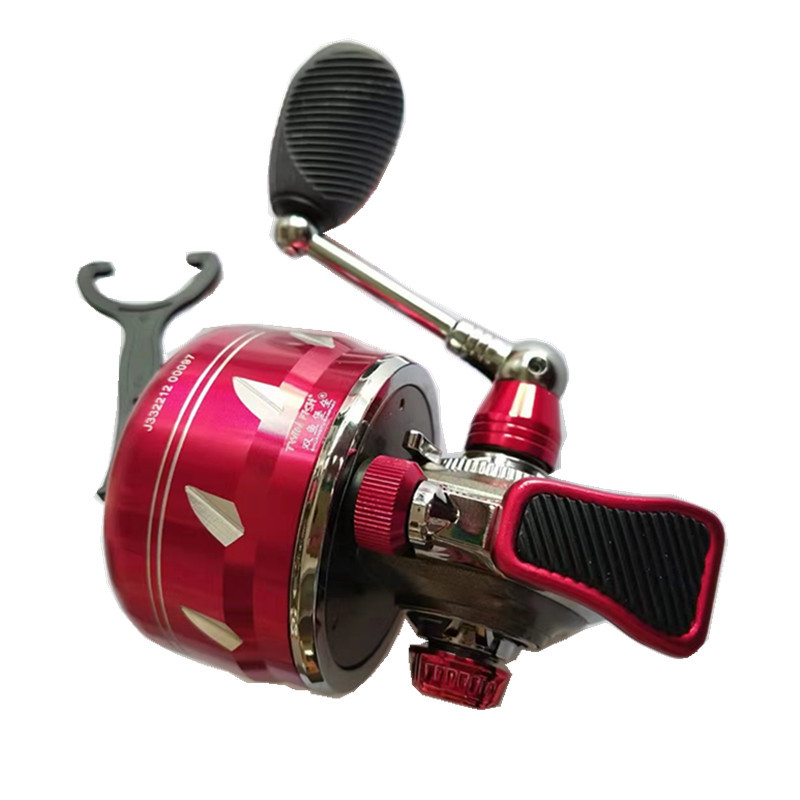 Transfronterizo Piscis fortaleza J33 J39 todo-metal J50 rueda de pesca rueda cerrada Slingshot compuesto arco rueda de pesca