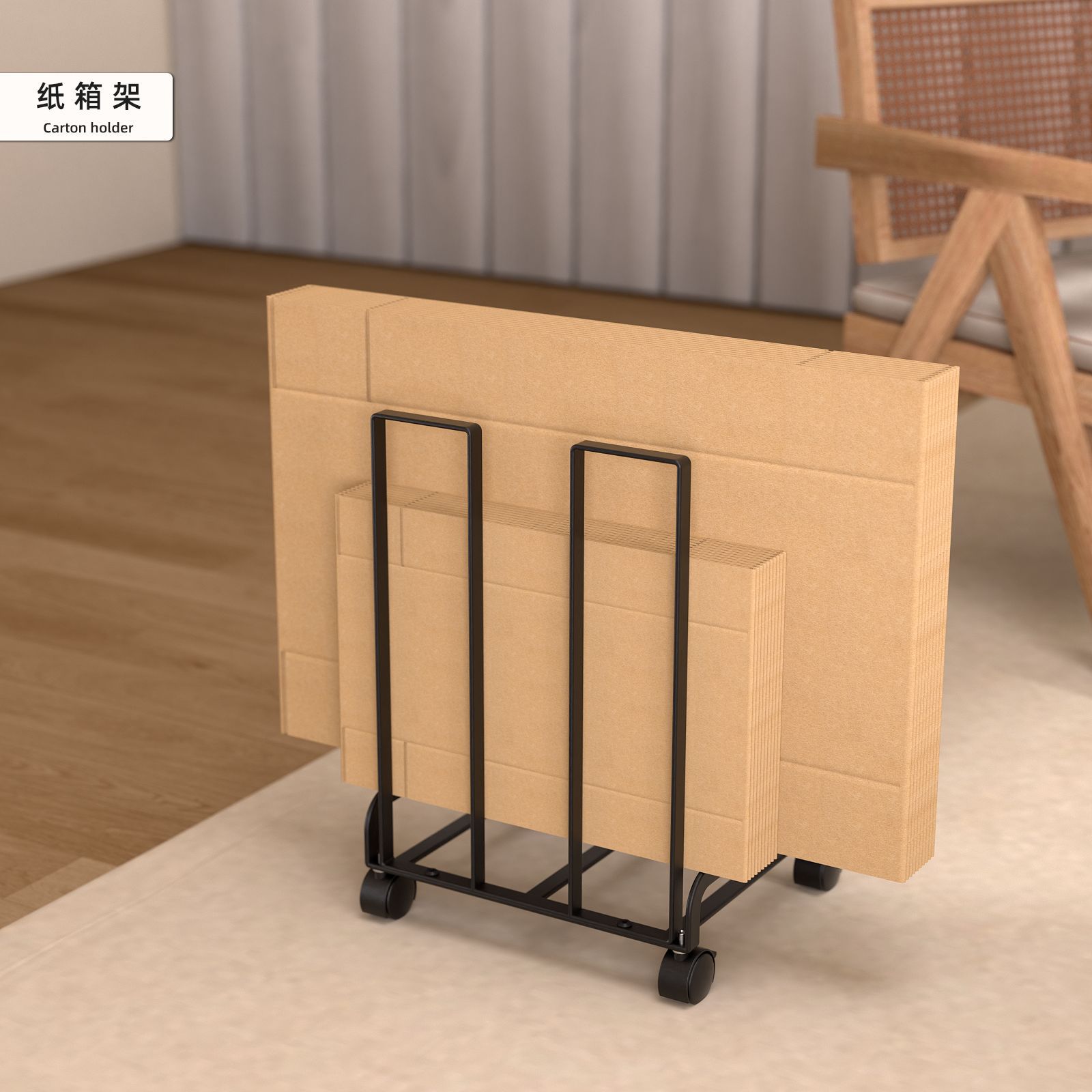 Portable Small Household Express Delivery Carton Storage Rack Gallery Photo Frame Oil Painting Storage Rack Cross-Border Quality