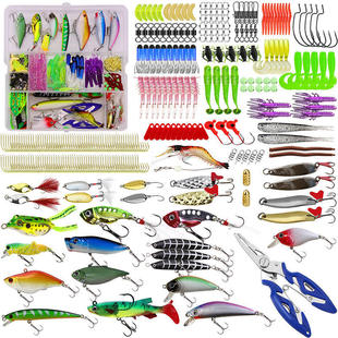 Luya Bait 300 Pieces Fishing Bait Accessories Set Multi-Swim Layer Cross-Border E-Commerce Fish Bait Fishing Bait Set