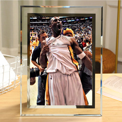 VHM7批發nba科比水晶相框含6寸照片可湖人籃球玻璃擺台畫框簡約精