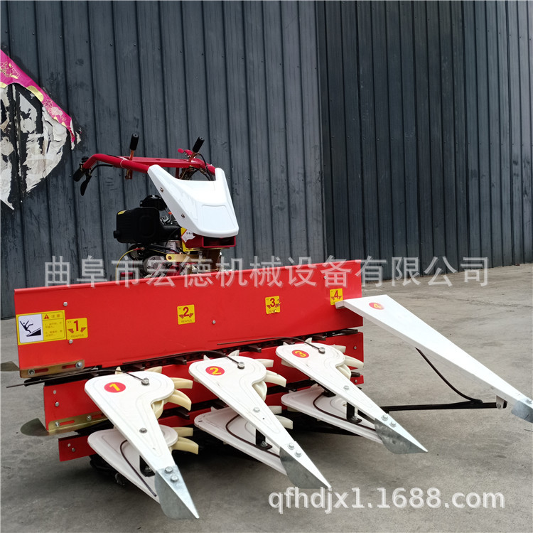 大豆收割机视频 自走式汽油割晒机 艾草铺放收割机