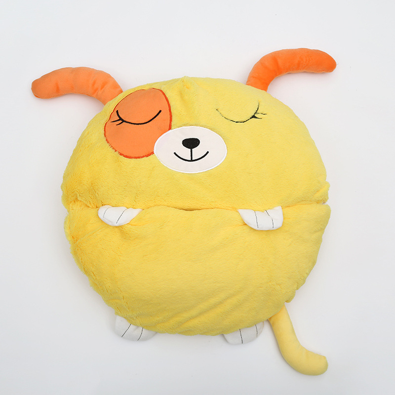 Colcha plegable antipatada unida para niños cartón de dibujos animados bolsa de dormir en stock almohada de animales