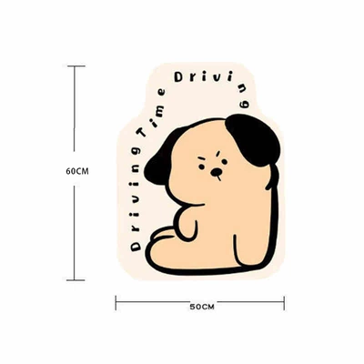 suitable for home use, semi-enclosed – Universal Foot Pad - upgraded-and-thickened-cartoon-puppy-themed-loop-pile-floor-mat-front-mat