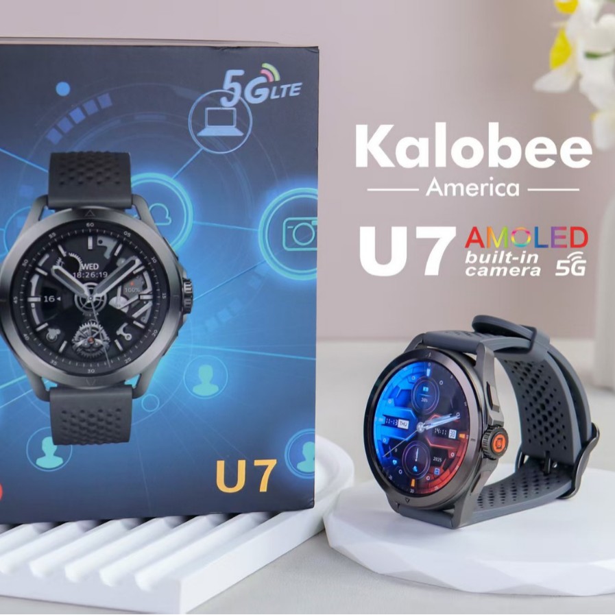 U7 Card Watch Fingerprint Rotating Camera 20255g Full Network Gps Phone Watch Cross-Border New Watch