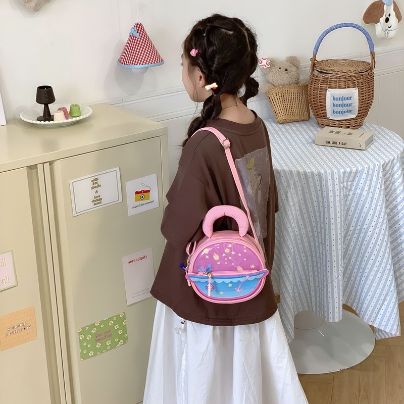 Nuevo niño bolso de hombro de dibujos animados lindas estrellas para niños y niñas bolso de hombro para salir bolso de bebé ligero