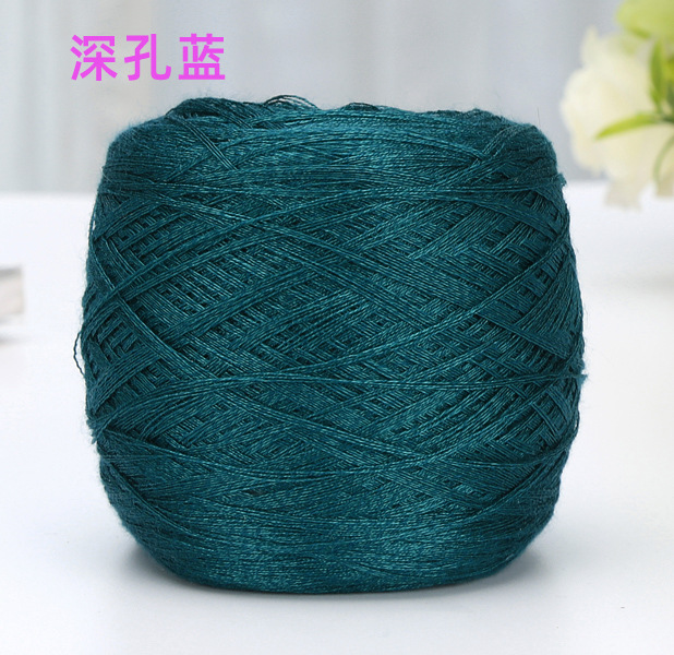 Siyue al por mayor de primavera y verano de seda de morera Tencel hilo de lana tejida a mano bricolaje Bola de seda de hielo hilo de lana fina